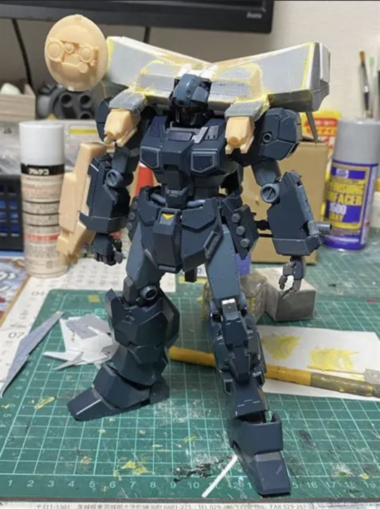 EWACネロを参考に、EWACユニットを制作しました。独特な形状に大苦戦しましたが何とか形になりました！！