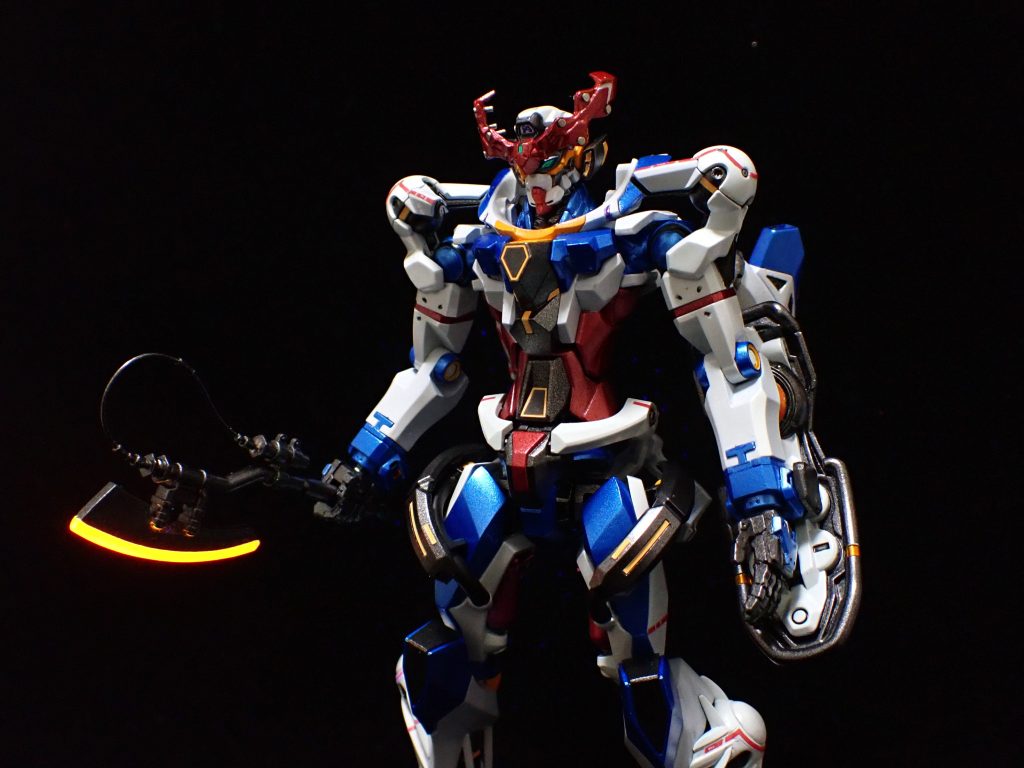 ヒートホークも蛍光オレンジで塗装しました。