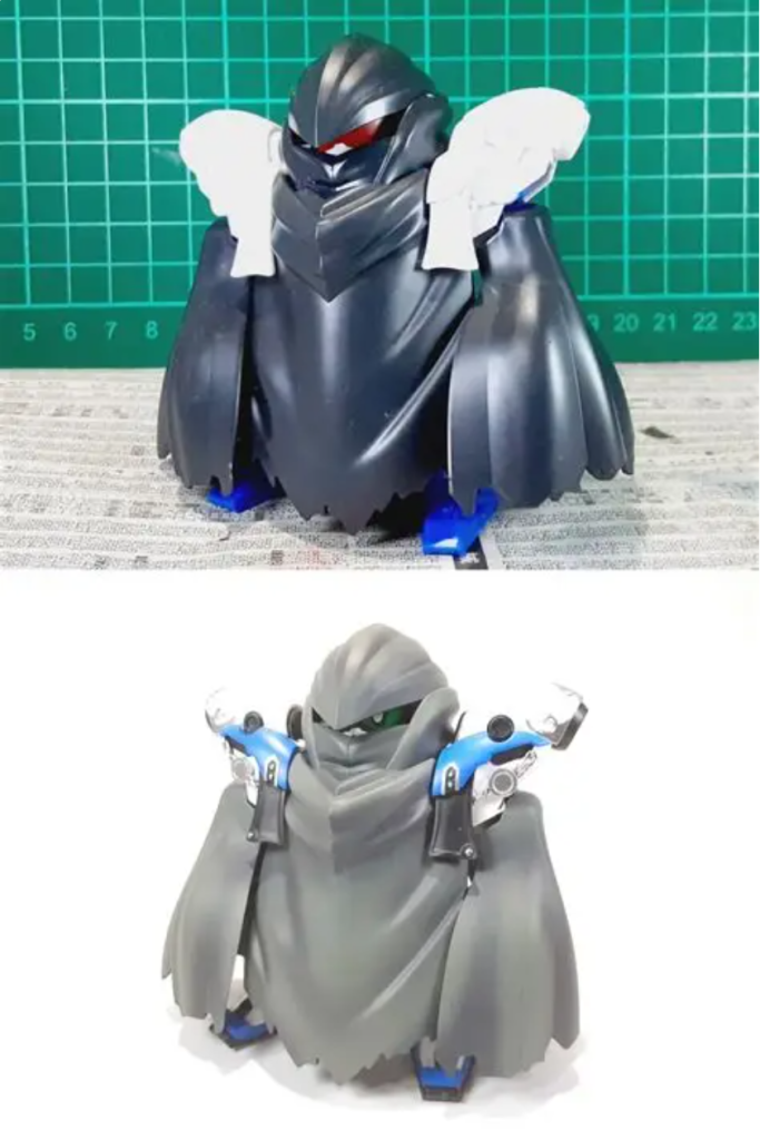 マントの縁は薄く削り精鍛にしてます