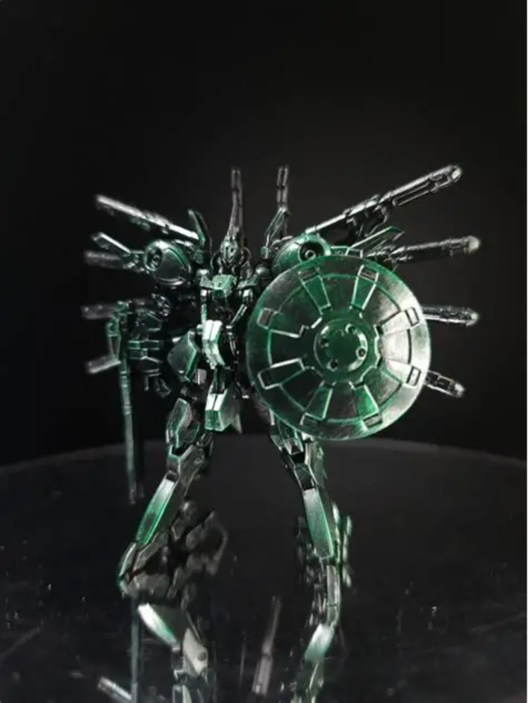 ガンダムアーティファクト パラスアテネ 超お手軽黒サフ&ドライブラシ仕上げ