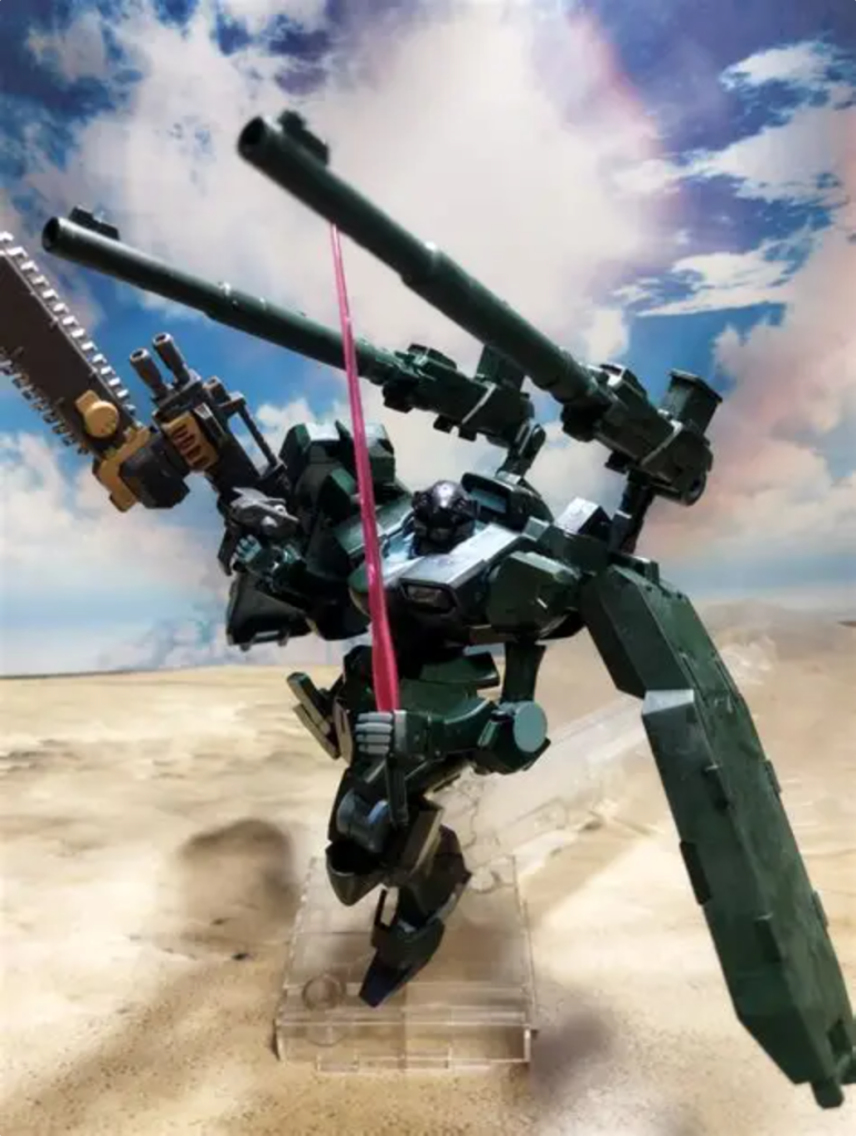 低反動砲を背中に背負わせてます。