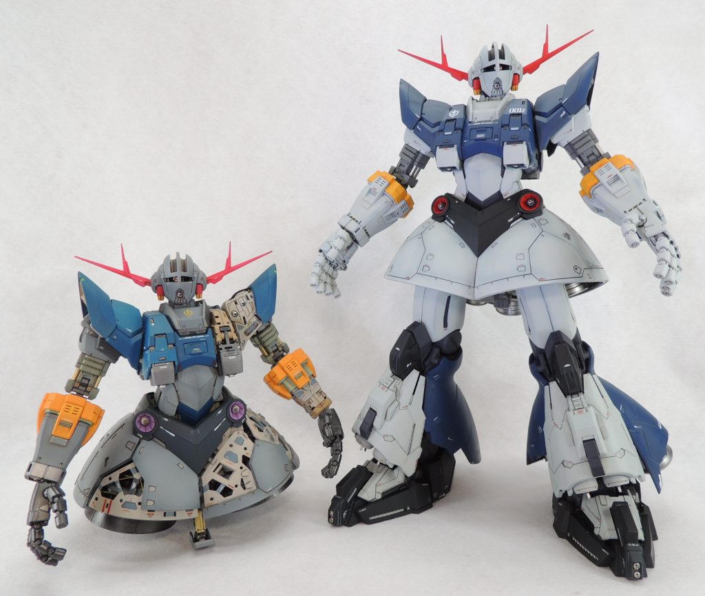 恥ずかしい話ですが、ジークアクス放映中、何の根拠もないのに、「ワンチャンでジオングまたはパオングの登場があるかも…?」と大胆に予想。仮組まで突き進んで箱に戻した後、いつの間にか記憶の彼方に…。そのままジフレドのセミスクラッチの方に没頭してしまいました。このたび思い出し、やっと完成させることができた次第です!😄