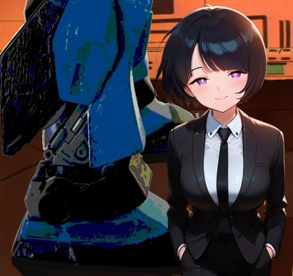 グラサンなしVer.カイ「信じられるか、あれで子持ちなんだってさぁ(コラッ!カイ、失礼な事言うな(gundam-kao10))」