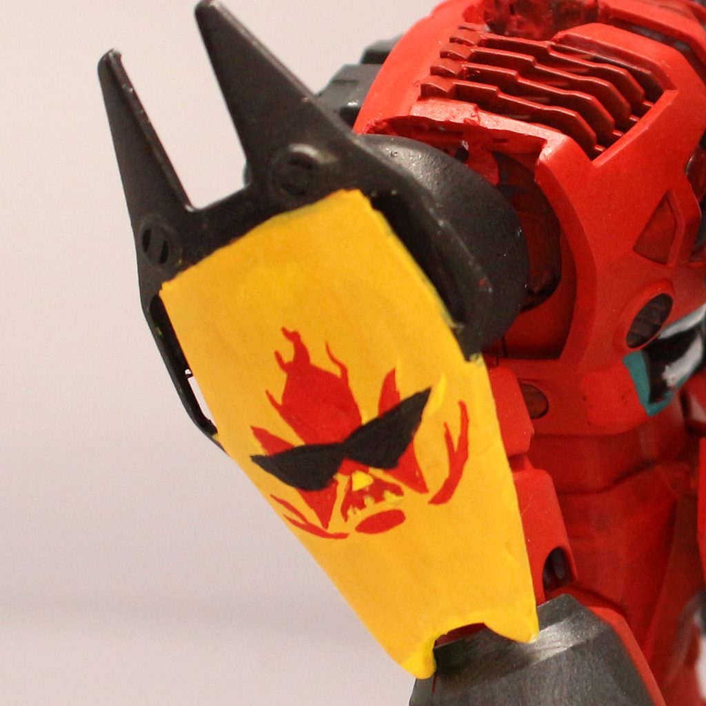 シールドにはテッカグレン団のマークを手描きしました