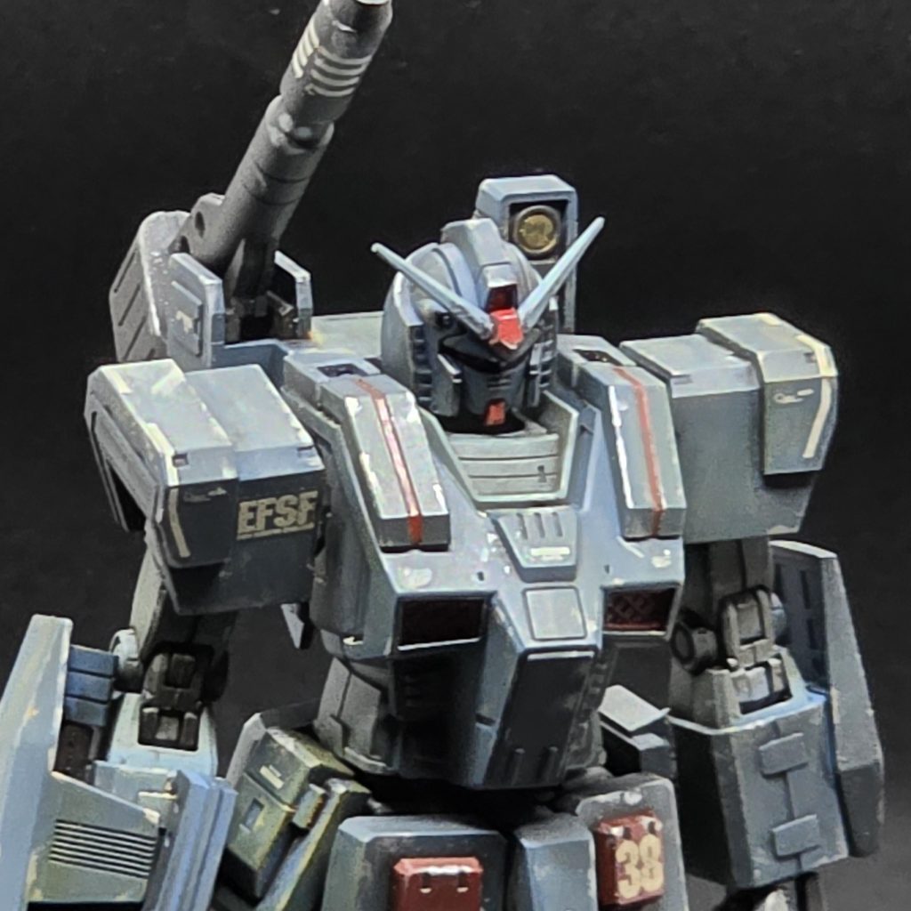 今回はオリジナルカラーです。青色のモビルスーツってカッコ良いですやん（笑）んで、こんな感じです。どうですかね