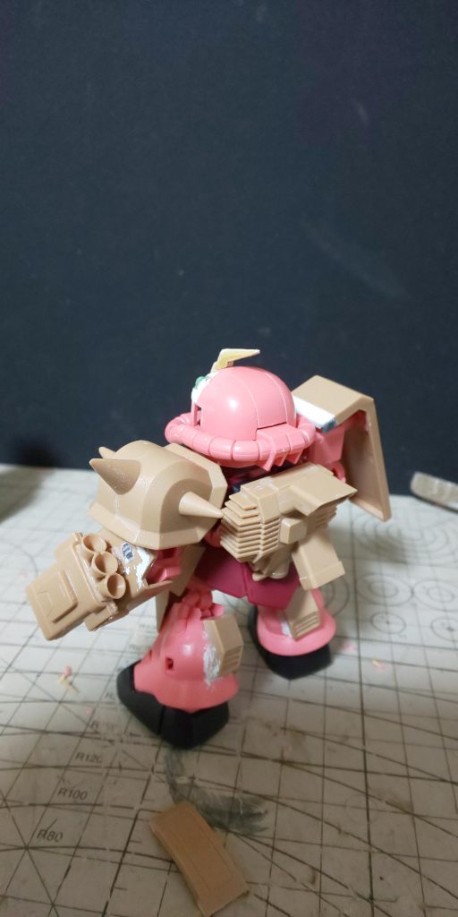 デザートザク塗装前、背面