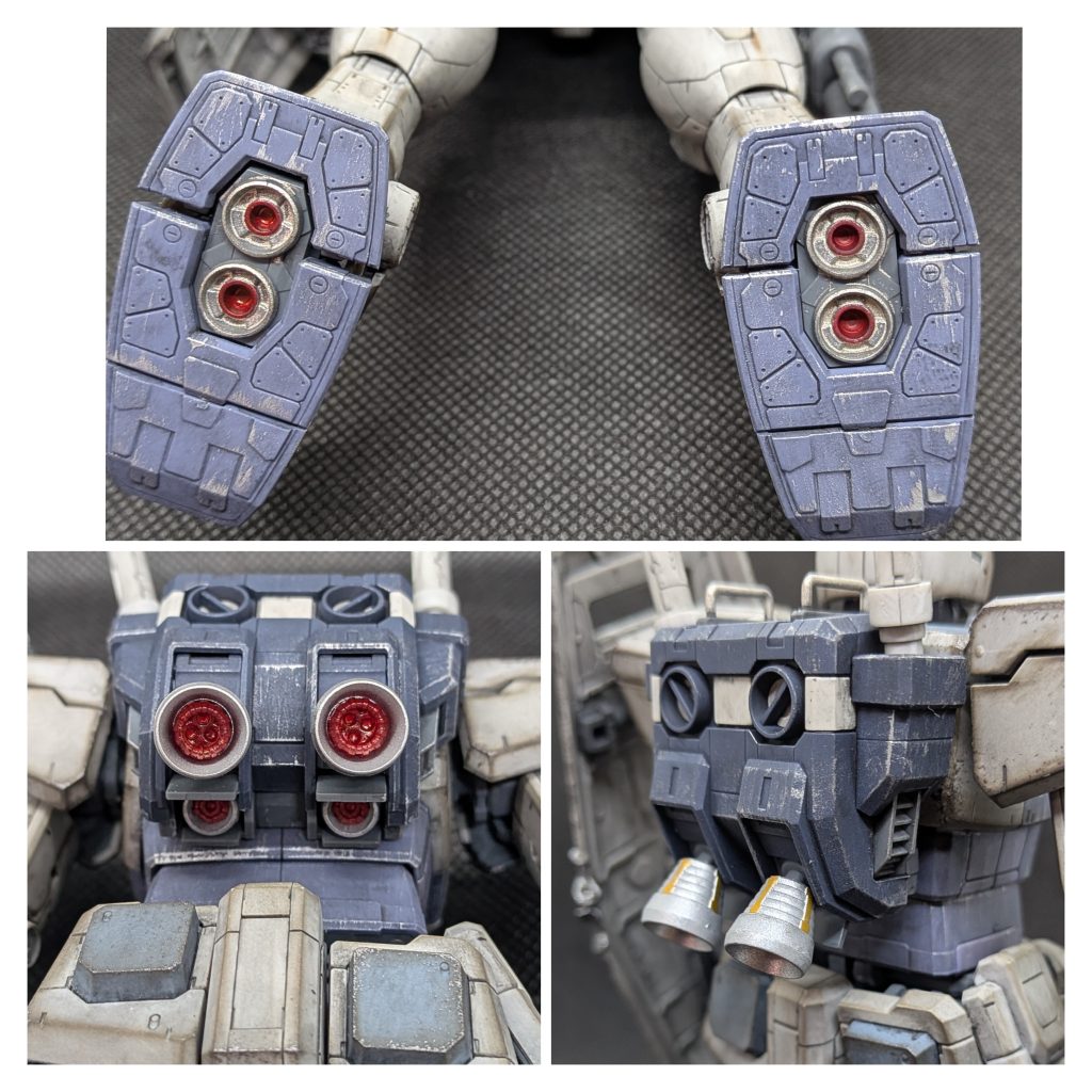 数少ない部分塗装! 数少ないというか・・・バーニアしか塗ってません💦