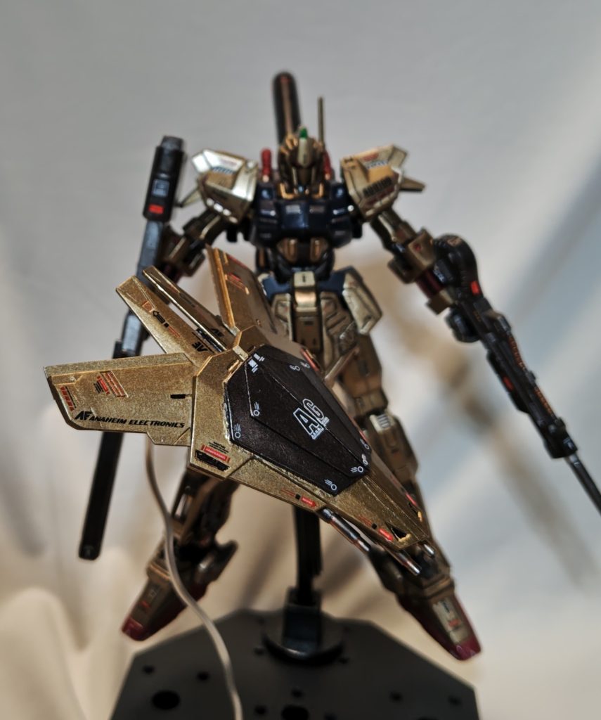 合体飛行形態の上面、一番のお気に入り😀