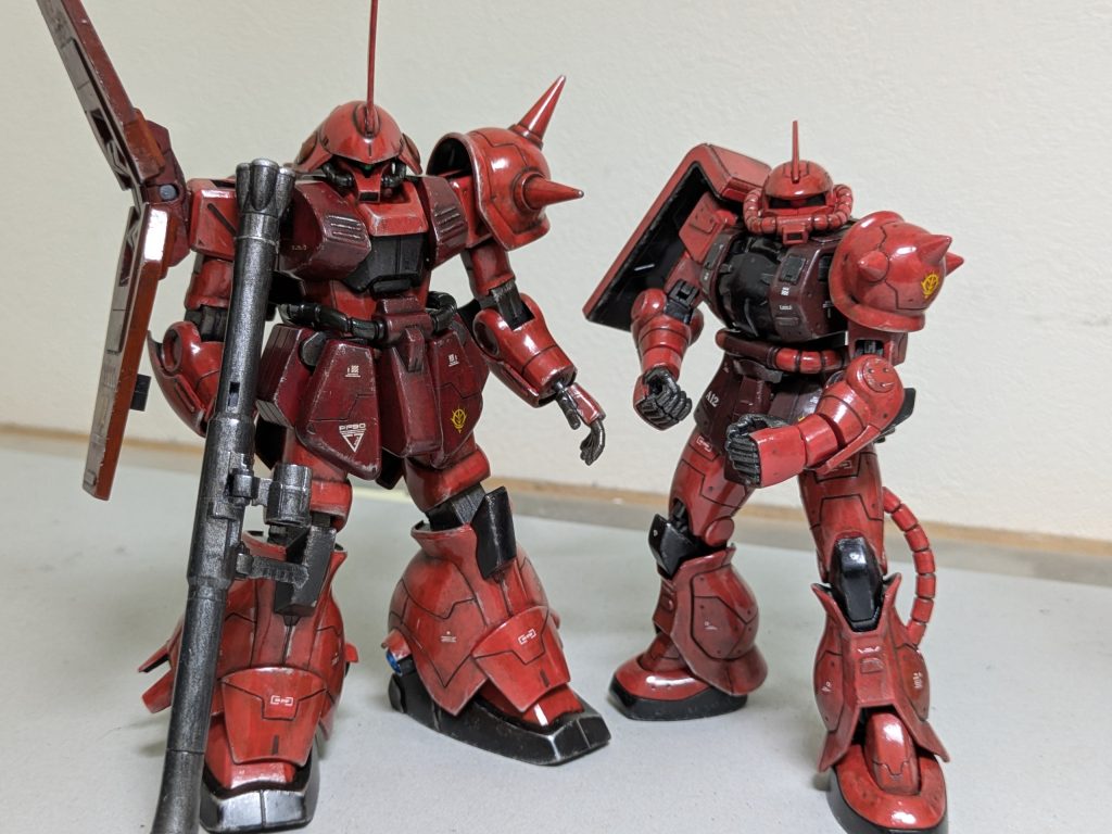 シャアザクパイセンとツーショット。