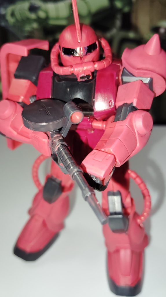 最後、FGシャア専用ザクII、FGなんて今の人知ってるんですかね…まぁ…今の人達そもそもプラモデルなんて作らないか…