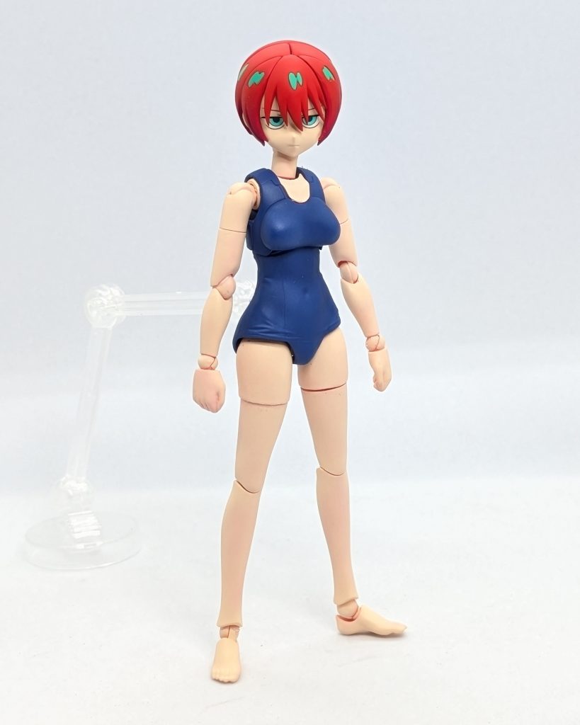 おまけスク水のマチュ。胸部パーツをパテで小改造してます。消されませんように…