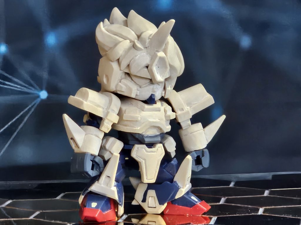 トルネードガンダムを素体にファイターロアをスクラッチ。