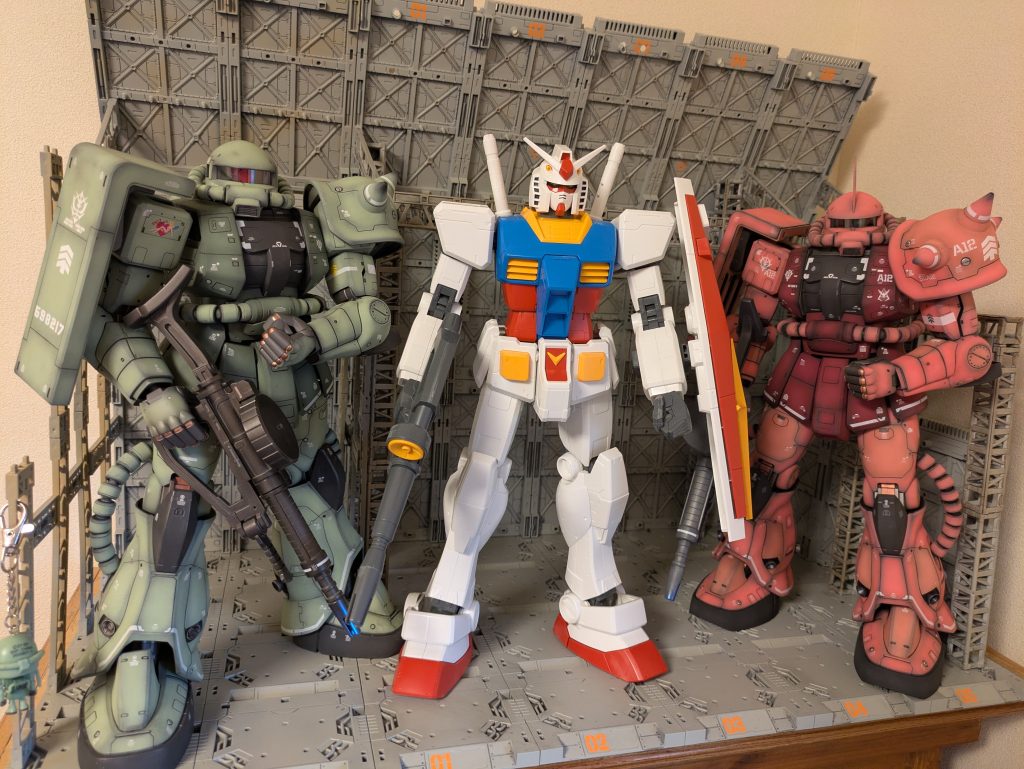 素組のガンダムも。次回いけるか⁉️