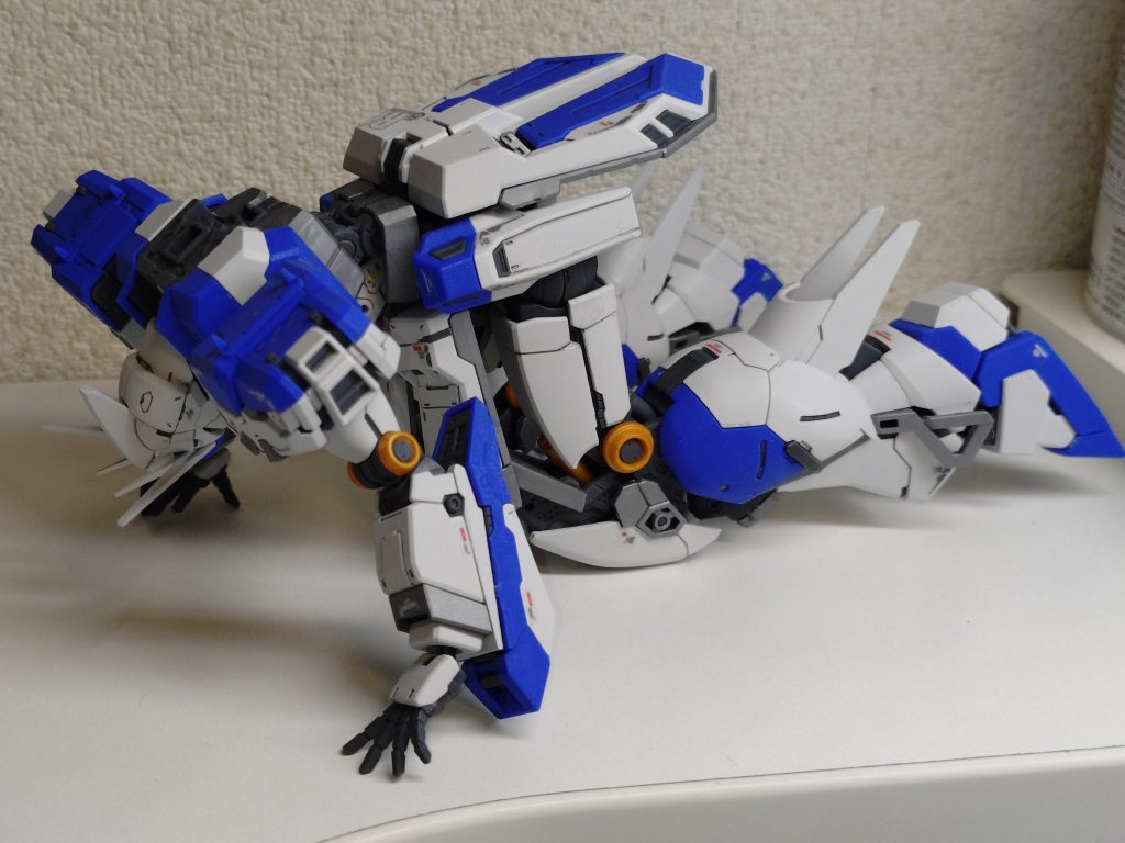 せっかくの可動域あるのに、こういうポージングはダメですね…。でもこうなってしまう位に、初心者には時間も集中力も使いました(疲れた)