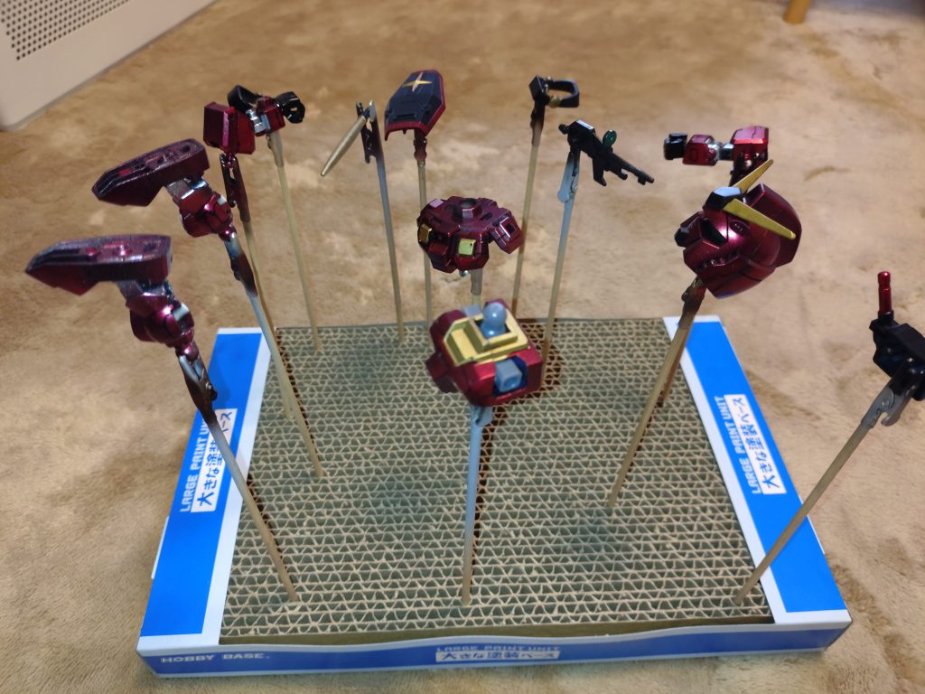 赤い?ガンダム 全塗装–3枚目/制作者:@syunkichi0291