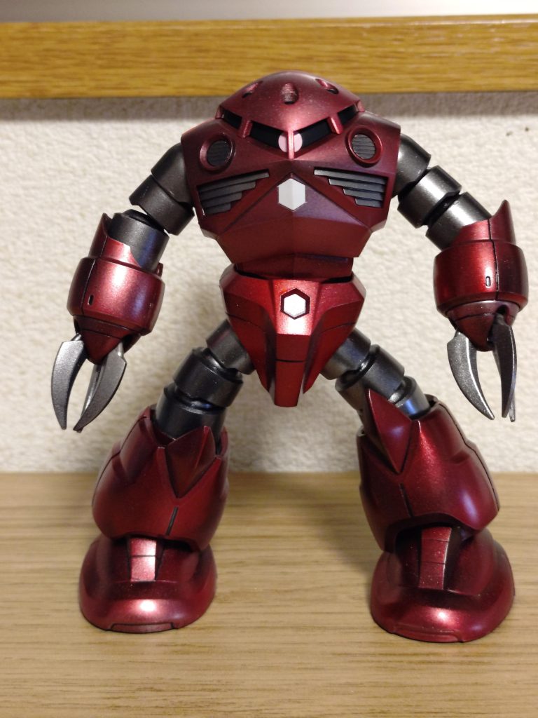 HGグレードのズゴックです。マットキャンディの仕上がりを目指しましたが、ウーン…微妙？