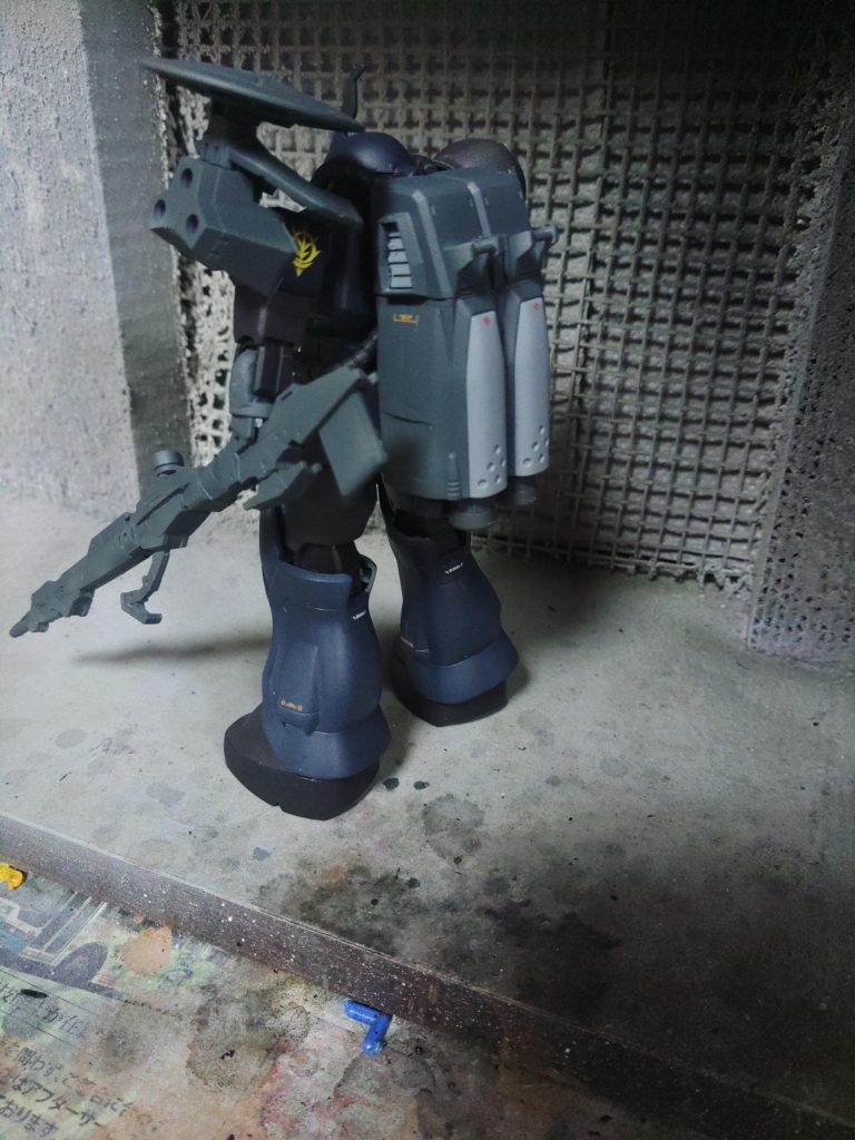 背中はこんな感じで