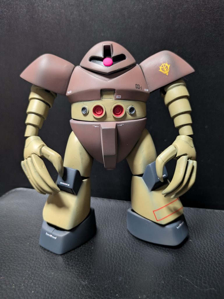 大河原邦男版の設定画を意識してみました。お腹縦延長、頭部、肩部、足首分離から太腿改修、クロー延長等しました。