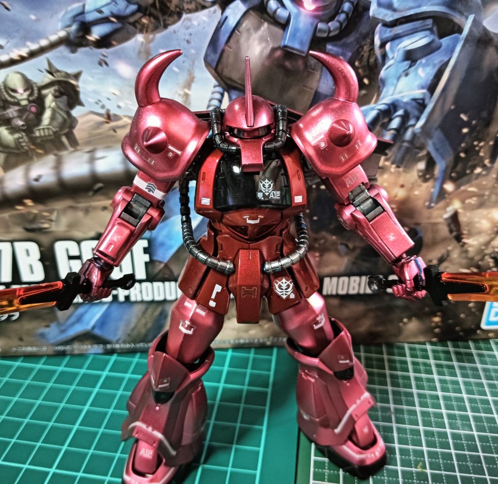 個人的にシャア専用機はメタリックが似合うと思っております。