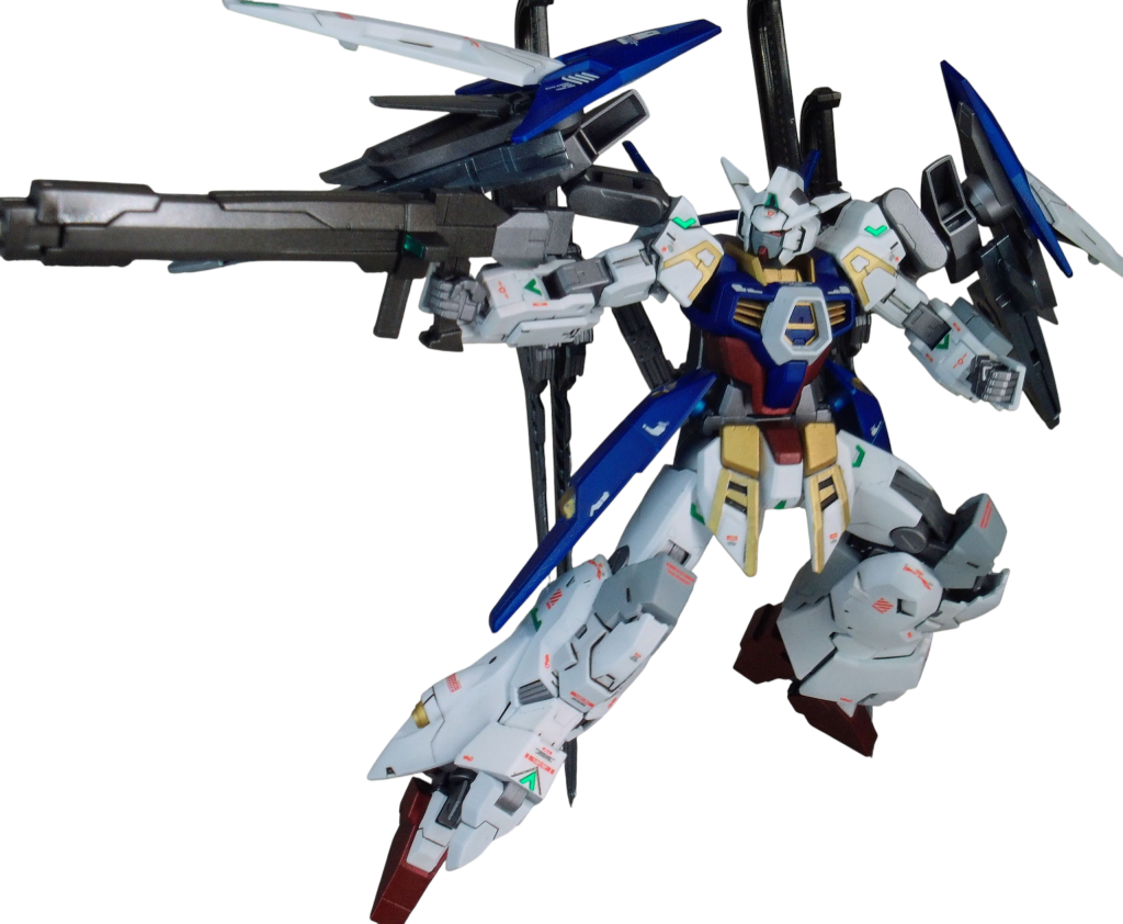 腰にマウントしてるビームライフルシード射ちにて