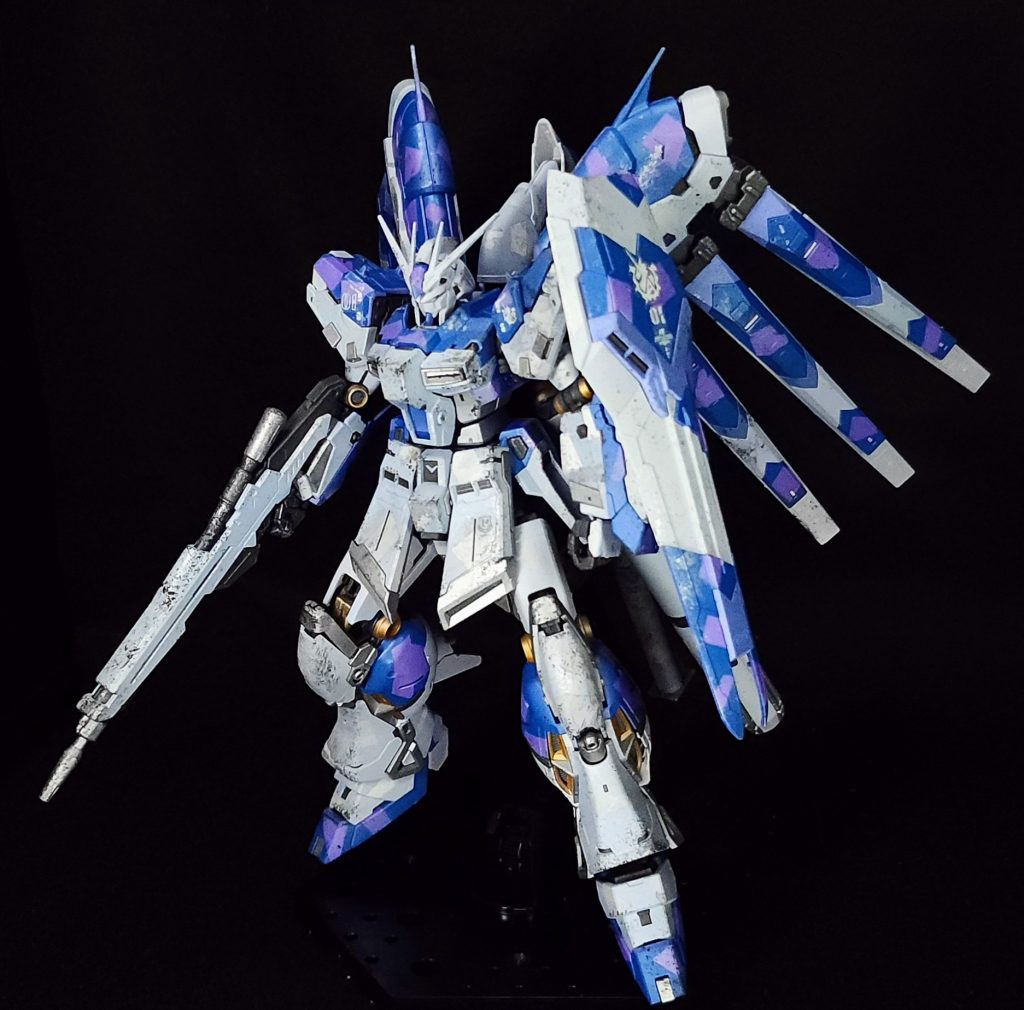 RG Hi-νガンダム スプリッター迷彩–4枚目/制作者：塗装狂主任