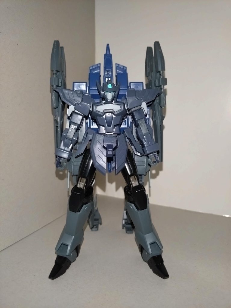 【概要】BMS-205 / GブリューナクMyGOのドラムス担当・椎名立希が制作した、Gサイフォスがベースの改造ガンプラ。同じく立希が制作したバックウェポンシステム「サイコファイター」を組み合わせており「AGE世界と宇宙世紀の技術の融合」を謳っている。