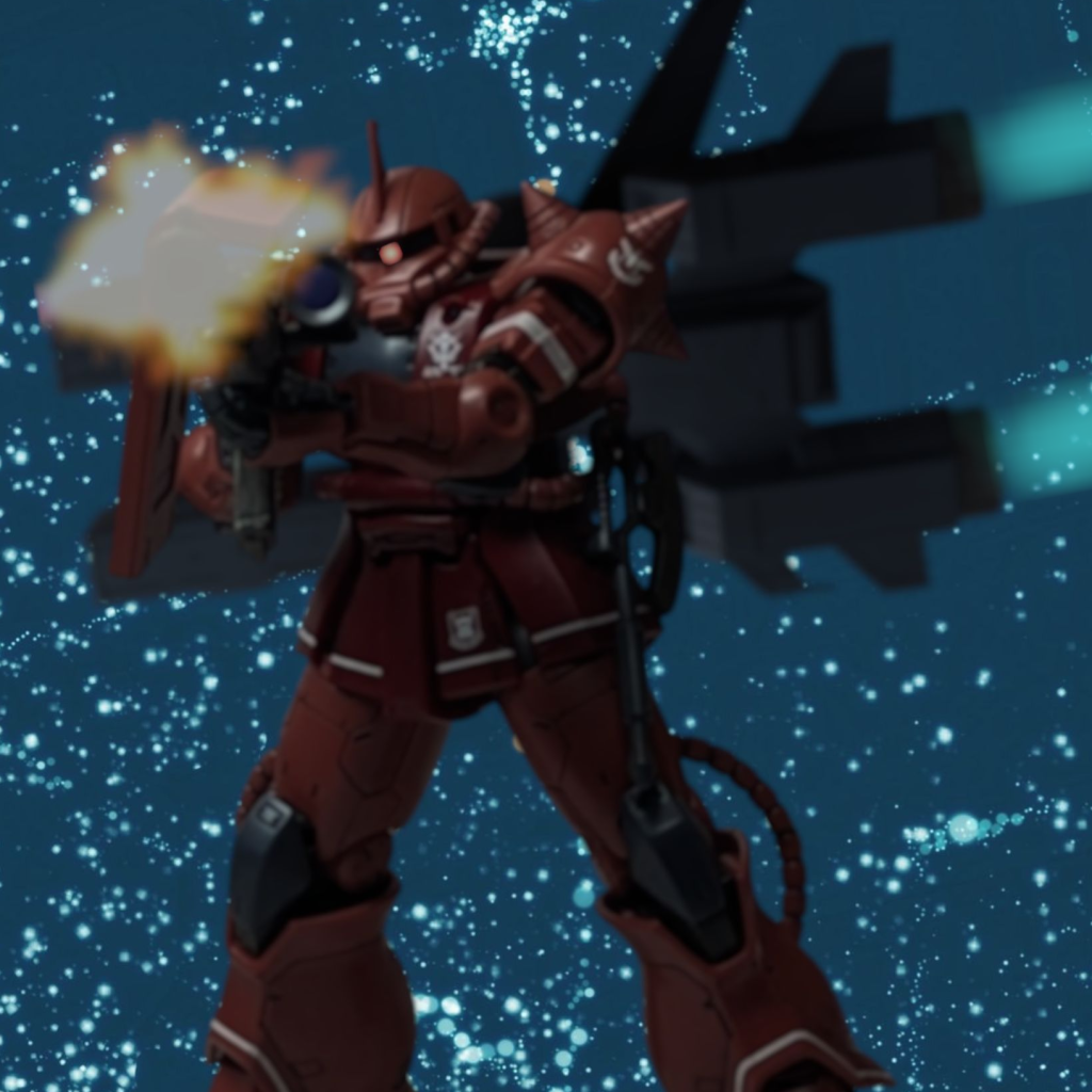 ドゥー・ブル本来の名はドゥー・ムラサメ。元ムラサメ研究所の強化人間で元ティターンズ。本編でのキシリア暗殺計画に相当するサイコガンダム暴走事件を第一次ネオ・ジオン抗争中のイズマコロニーで起こしている。この事件で表向き死亡した事になったが、実際は鎮圧した国連宇宙軍第10独立艦隊司令のシャリア・ブルが保護。その後、シャリア・ブルの養子兼艦隊専属パイロットとなる。当初はスタークジェガンに搭乗していたが、威力偵察も兼ねてクランバトル後のマチュとシュウジを独断で急襲。その際にスタークジェガンが損傷し一時的に使用不可となったため現在は補充機として送られてきたジェガンJ型量産試作機を乗機としている。ラシット曰く[最凶のトラブルメーカー]だが、操縦技術はスタークジェガンでマチュとシュウジを手玉に取るほど。本編とは最も立ち位置が変わった人物でシャリアと共にマチュを導く存在のひとり。