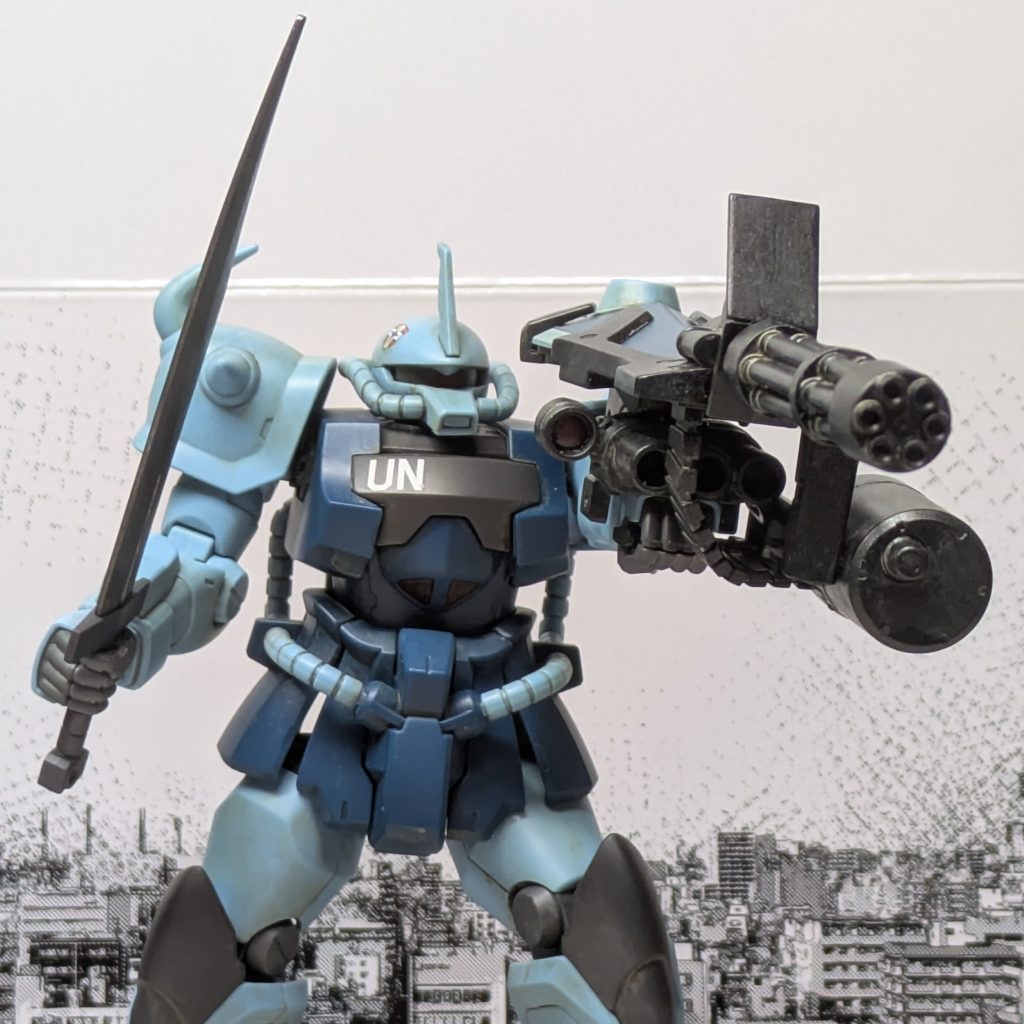 UNICF所属後はパイロット経験が浅い国連兵のアグレッサーとして各地を回っていた。一方で一年戦争時代の活躍からジオン残党勢力から勧誘を受けていたが[俺の戦争はもう終わった]として参加を拒否し続けた。機体は当初はザクⅡF2型に搭乗していたが、ドミトリー本社が国連軍との交渉で彼の元の乗機を含むグフカスタムを得た事で再びグフカスタムに搭乗。その際に上層部の許可を得てランバ・ラル隊の部隊章を再び機体に付けている。UC.0095.12月時点でも旧式になったグフカスタムに搭乗しているが、操縦技術は配属先のラサで現地部隊のジムⅢやジェガンA型を模擬戦で圧倒。また、12月4日に警備区域に侵入したエレノア・リル率いる偽装国連軍相手にグフカスタムのみでブルーディスティニー以外を撃破。ブルーディスティニーとも互角の戦いを繰り広げた事から腕は全く衰えていない。一方でラサではアグレッサー以外にも現地の海兵隊警備部隊と共に前述のラサ北部警備区域にある旧ジオン軍施設跡地の警備任務にも従事している。