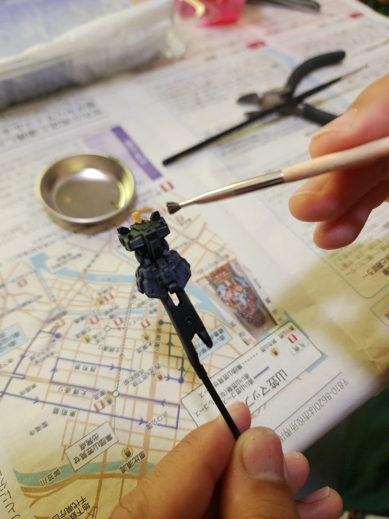 少しずつ色を乗せて