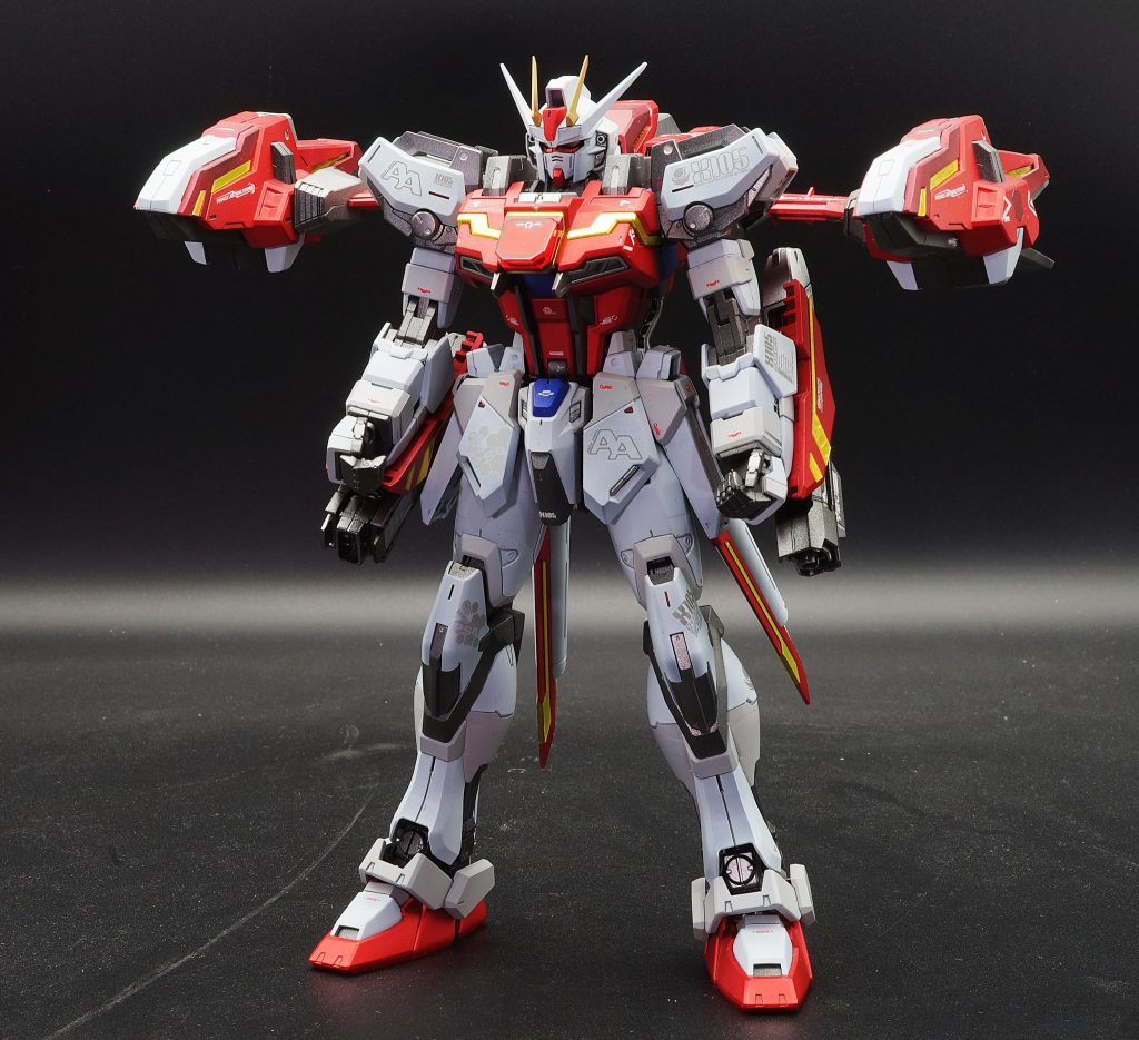 MGライトニングストライクガンダム全塗装–2枚目/制作者：あるむ