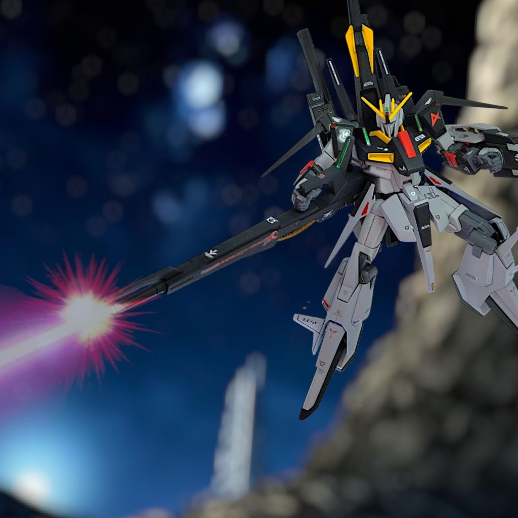 みんな大好きメガビームライフルたぶん今後はいろいろな作品に流用させて頂きます・・・致命的に持ちづらいけど(gundam-kao5)