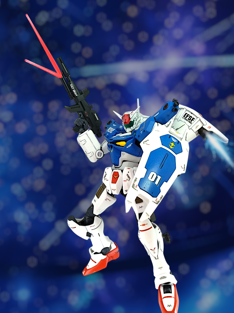 GP01らしくビームライフルには、ビームジュッテ付きですFbは作中でシーマ様から「バッタ」と呼ばれていた印象が強いです