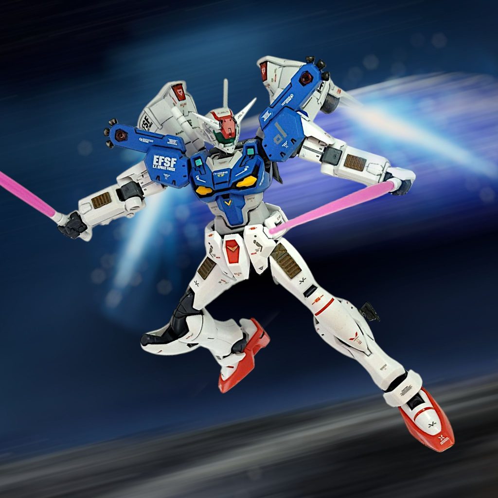 シャアとの戦いで大破したゼロヒトガンダムのパーツを使い、アナハイムが改修した試作機といったところでしょうかGQの世界線でも、パイロットはもちろんコウ・ウラキ(iori_sei)