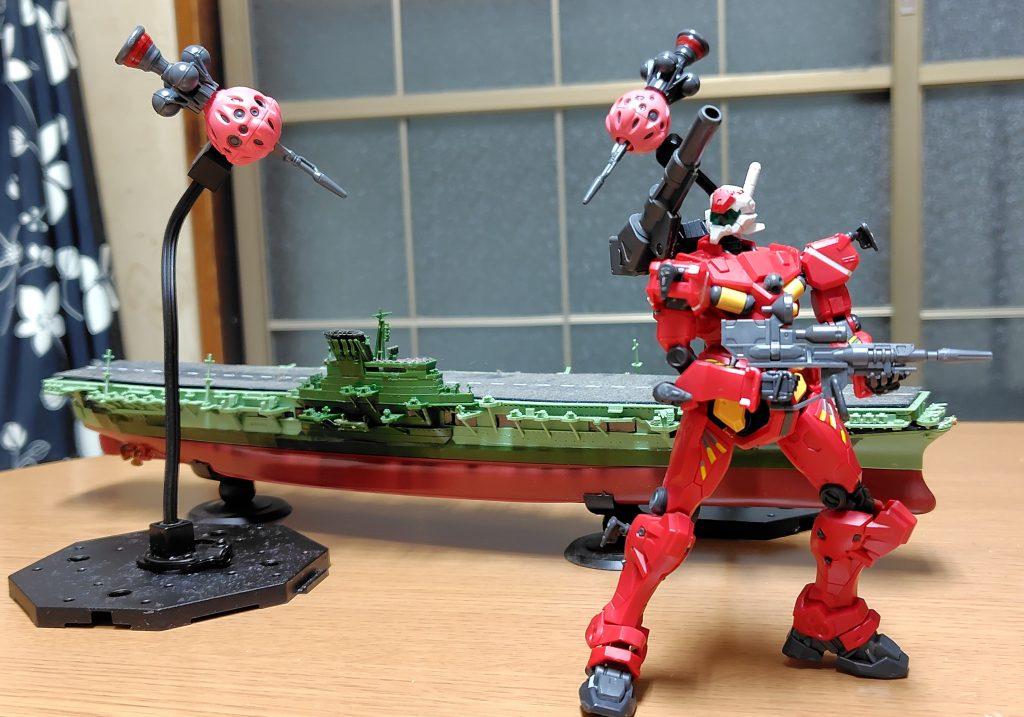 軽キャノンの哨戒も虚しく後ろの戦艦が撃墜される光景。