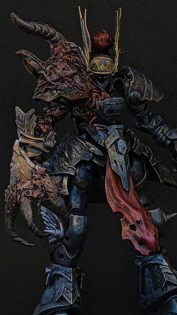 〔カラーリングについて〕ソウルキャリバー2のナイトメアをモデルにしています右腕についてはソウルキャリバー6のナイトメアも参考に赤などの色を入れています塗料はTAMIYAのアクリル塗料を使用しています。