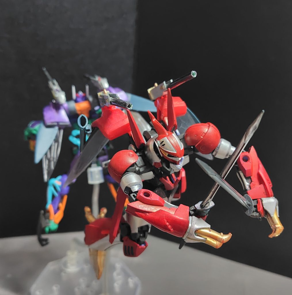 暴走したハイパージフレインを止める為にマチュは止むを得ず、ニャアンを討つ事に…！マチュ「ニャアン！！！」ニャアン「マチュ…！うぁぁああ！？」ニャアン「マチュ……いい夢を見させてもらったよ……」マチュ「これが…いい夢でたまるかよ！！！」コックピット部分を貫いた事で、ジフレインは機能停止、そして……