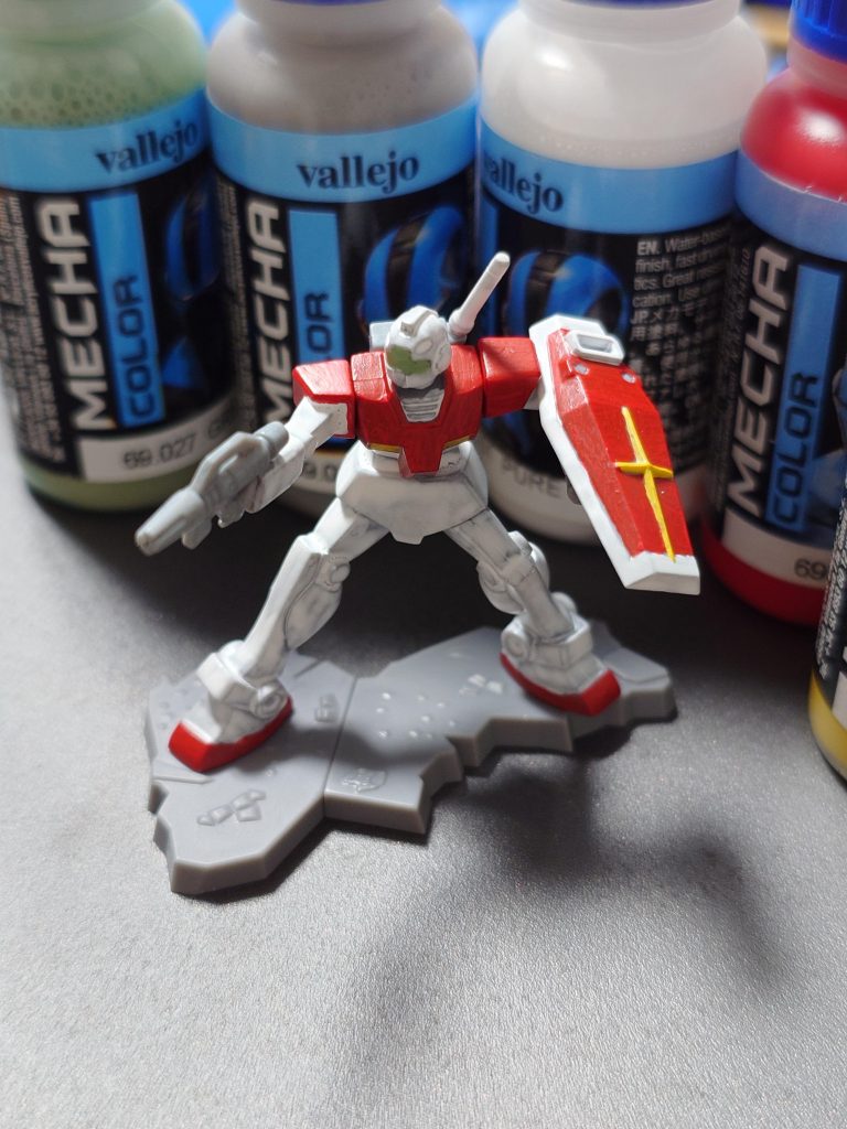 ファレホのメカカラー筆塗りオンリーですが筆塗り楽しいですね