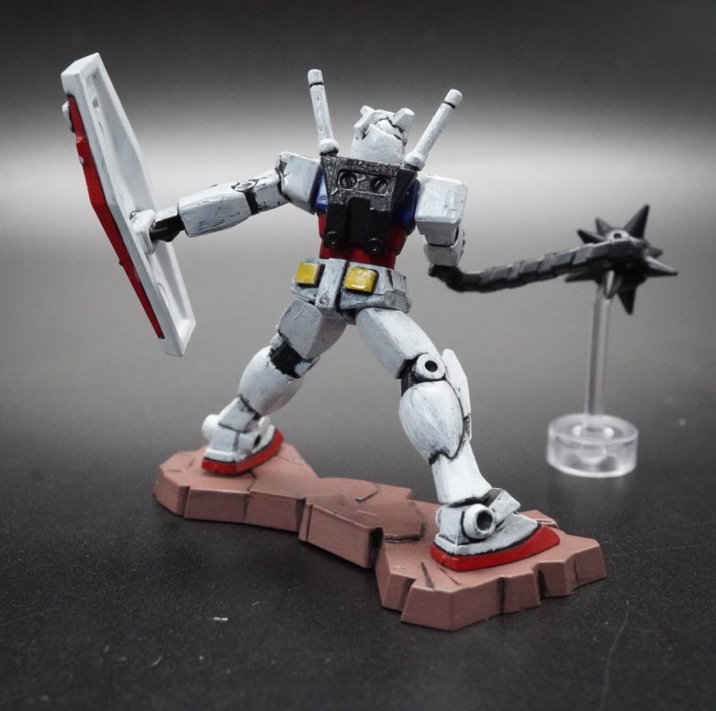 塗面がかなり荒いですが、油絵のような感じで、アジがあると解釈してます(^_^;)