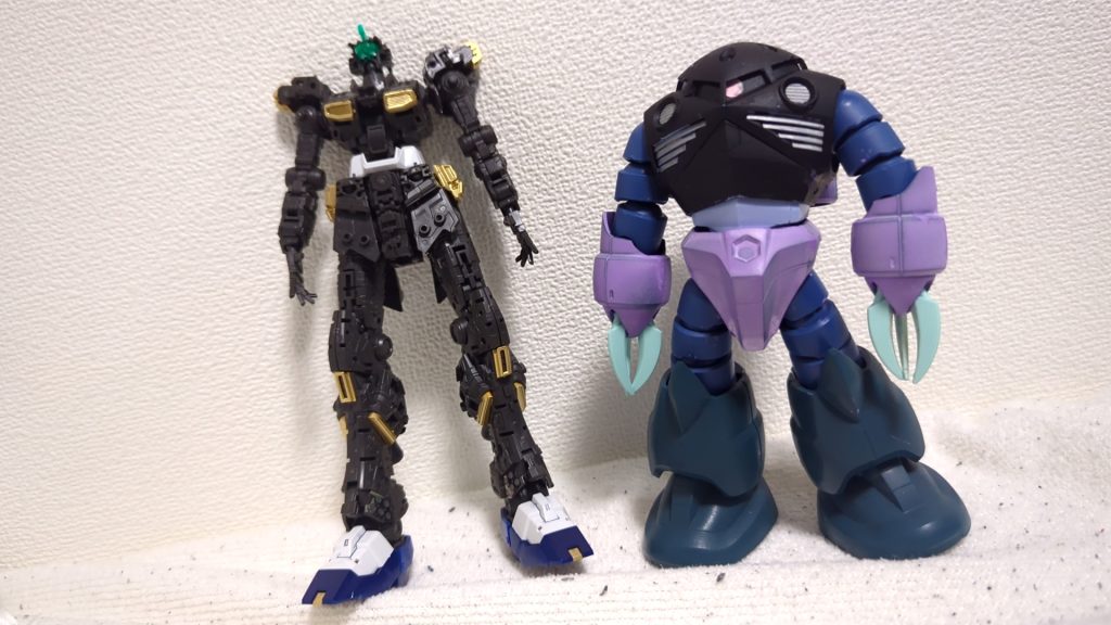 製作途中の写真です。私のアイコンはこれのズゴックです。