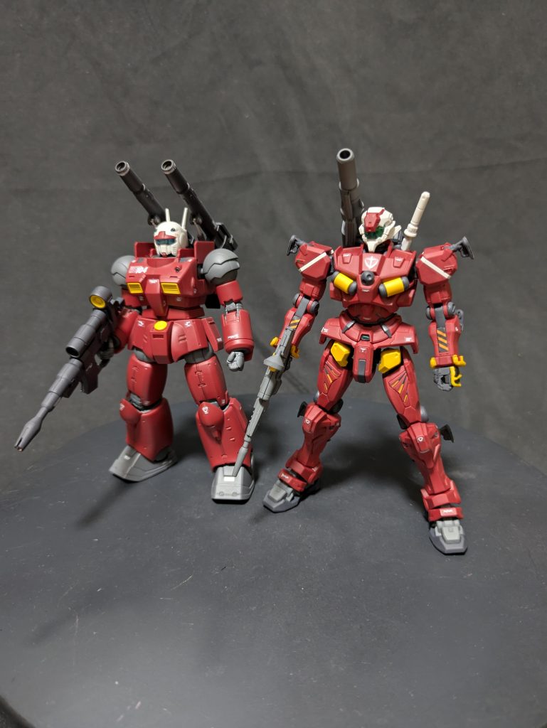 HGガンキャノンとツーショット