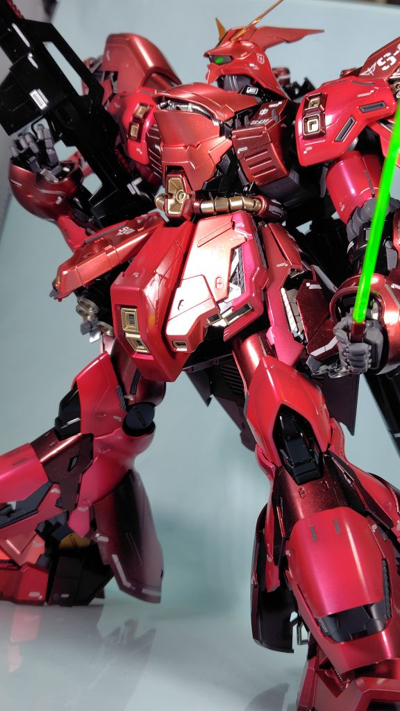 デストロイモード全身。メタリックとかで塗装した後、全体にクリアー吹いたりクリアーブラックで影入れたり。