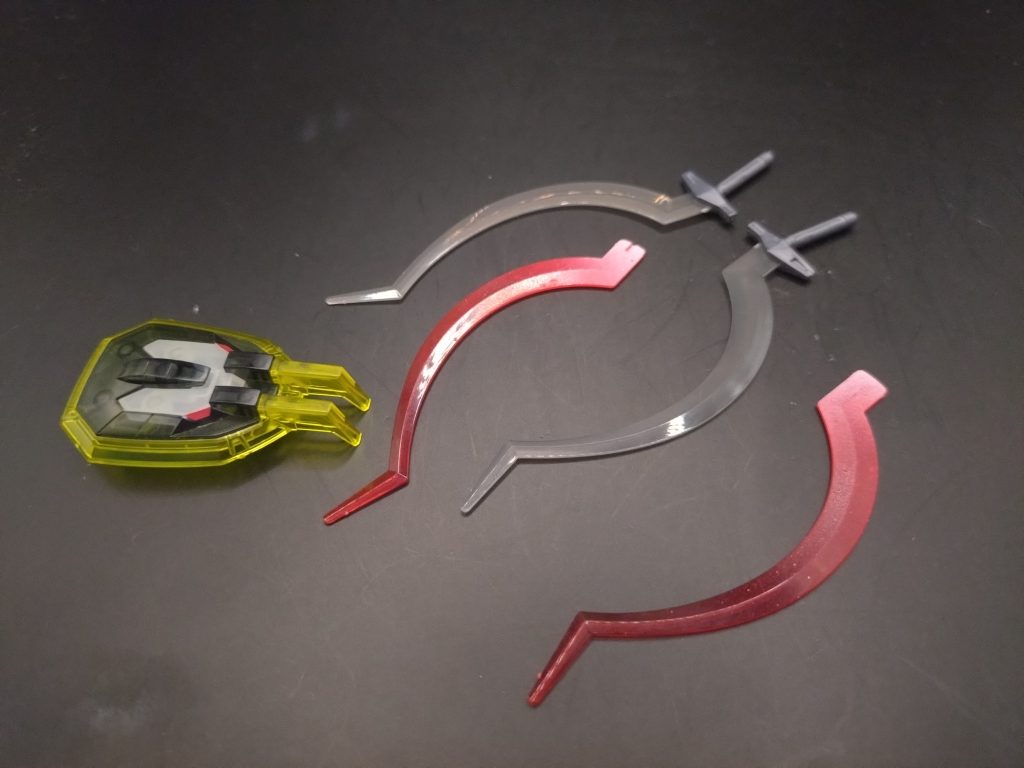 各種武器先に挙げた通りのグラデーション。ホワイトとクリアルージュを使っています。