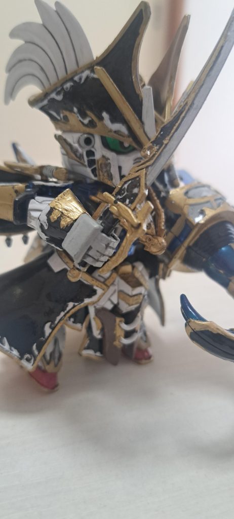 細かいとこは爪楊枝。なので跡が残ってしまいました。