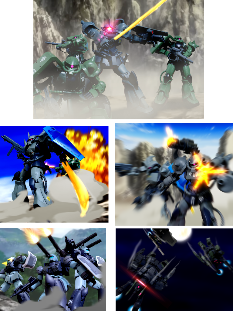 ストーリーだけじゃなくこれから出る機体の紹介とかまたやってこうと思いますジオンからグフカスタム(ライ機)とかケンプファー(ガッド)機、グフフライトタイプ(ヒット&ナイト)、グフ(リックマン機)、グフ(バルル機)、ザクタンク現地改修型、ズゴックGE、そして連邦軍及びビリジアンハウンドからはガンキャノンフェンサー、ジムキャノン陸戦仕様(VH)、ジムナイトシーカー(マッドストーカー)、ジムスパルタン空間突撃仕様、ジムスパルタンハウンドを投稿予定※スケジュールの都合によりガンキャノンフェンサー、ジムナイトシーカーとジムキャノン陸戦仕様、ジムスパルタン空間突撃仕様、ジムスパルタンハウンドは抹消されます。