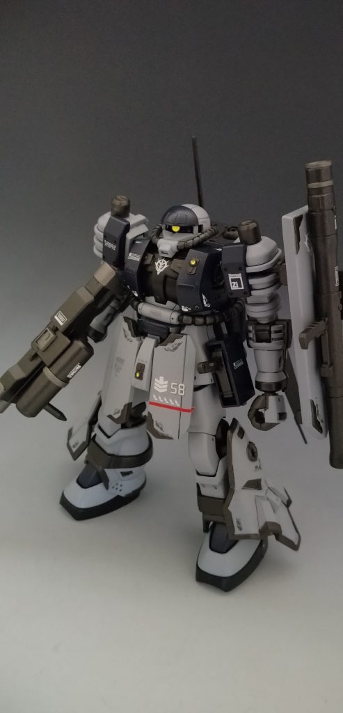 購入したはいいけど持て余してたヅダの腕や余ってしまってるF2の足にイフリートアハトの余剰パーツ等々組み合わせて一体でっち上げました。