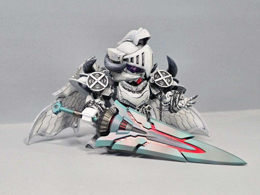 白の孤影 鎖刃竜ハンター ゼロガンダム–3枚目/制作者：昨日の 🎈W