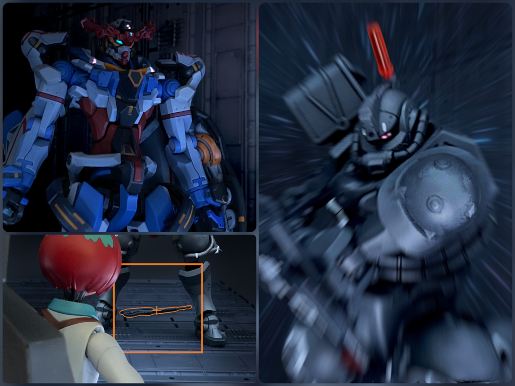 マチュ : 立っ…ちゃった…マチュ:武器！武器は…！軍警ラゴウチ:抵抗するかぁっ！ぉぉおおっ！