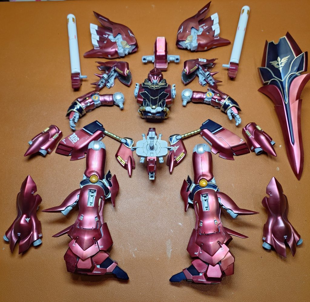 トップコートまで終わったところ