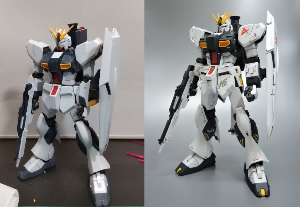 素組との比較使ったのはキットとキットのランナータグとちょっとのプラ板。デカールも家のストックを使用したのみ。もうデカールの寿命がきていて何枚か砕け散りました。。。製作期間２か月半！暑かった～！！小顔化できて満足です♪最後まで御覧いただきありがとうございました！ここはこうした方がいいよ！とかここがいいね！とかいろんなコメントいただけると製作の励みになり、うれしいです！よかったらコメントください☆