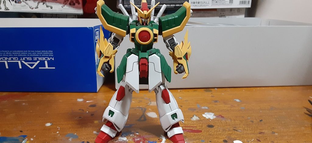 もうドモンとの最終対決再現できて感無量です。ただ、そろそろボルトガンダムが予約来るかなと思って作ったのもあるんですが、なかなか予約始まりませんね…いつになりますか、バンダイさん。以上ありがとうございました‼️